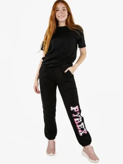 Pyrex T-shirt donna con stampa logo sul retro - nero