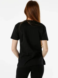Pyrex T-shirt donna in cotone con logo - nero