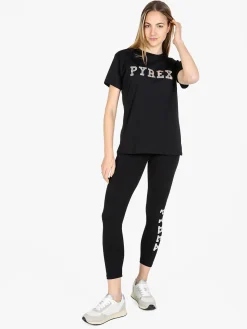 Pyrex T-shirt donna in cotone con logo