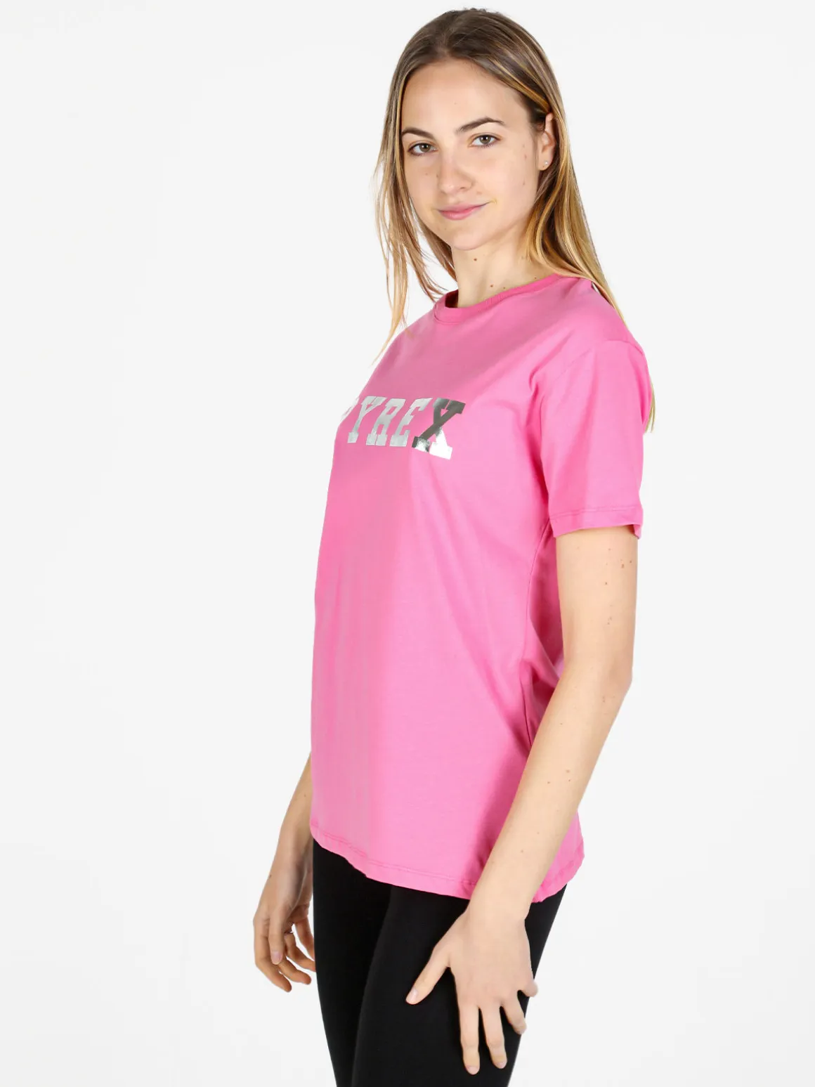 Pyrex T-shirt donna in cotone con logo