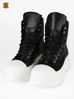 Queen Helena Genny Sneakers alte in pelle donna