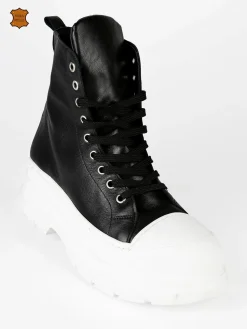 Queen Helena Genny Sneakers alte in pelle donna