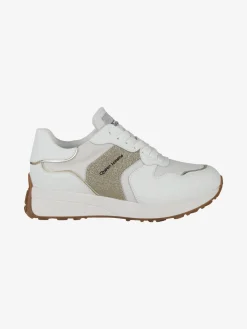 Queen Helena Sneakers donna brillantinata con zeppa