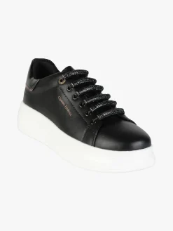 Queen Helena Sneakers donna con lacci elastici e platform