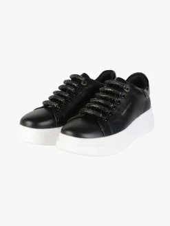 Queen Helena Sneakers donna con lacci elastici e platform
