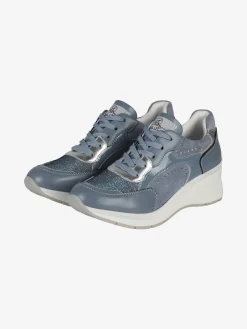 Queen Helena Sneakers donna stringate con zeppa