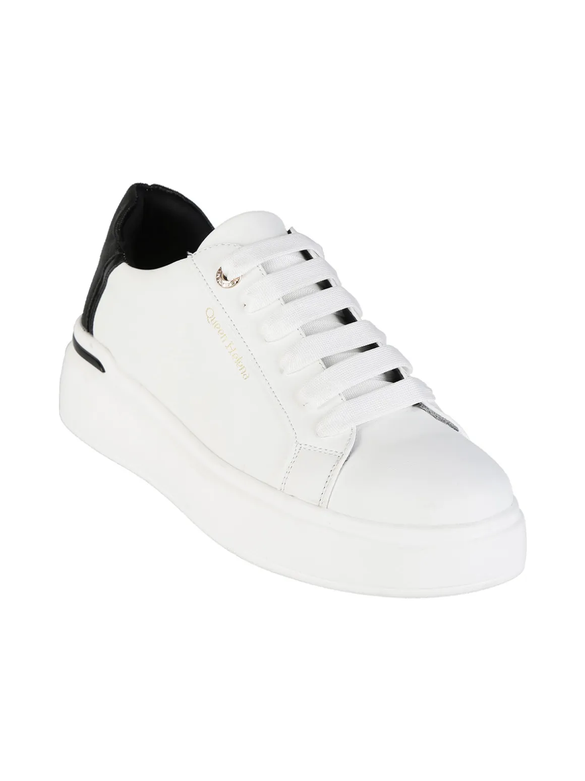 Queen Helena Sneakers donna stringate con suola alta