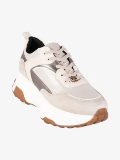 Queen Helena Sneakers donna stringate con platform