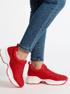 Queen Helena Sneakers slip on con borchie
