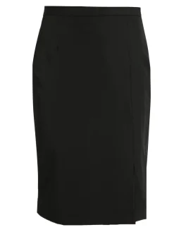 Radaus Gonna longuette donna con spacco - nero