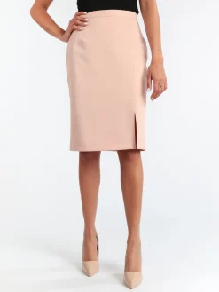 Radaus Gonna longuette donna con spacco - rosa