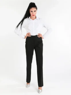 Radaus Pantaloni classici da donna a gamba dritta - nero