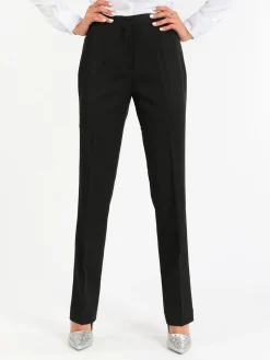 Radaus Pantaloni classici da donna a gamba dritta - nero