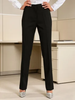 Radaus Pantaloni classici da donna a gamba dritta - nero