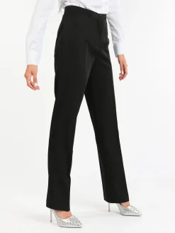 Radaus Pantaloni classici da donna a gamba dritta - nero