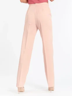 Radaus Pantaloni classici da donna a gamba dritta - rosa