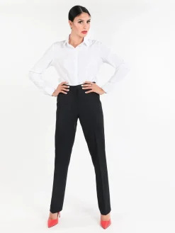 Radaus Pantaloni classici da donna a gamba dritta - blu scuro