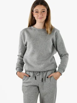 Raggi Lunari Felpa girocollo pesante da donna - grigio