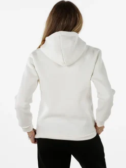 Raggi Lunari Felpa pesante da donna con cappuccio - bianco