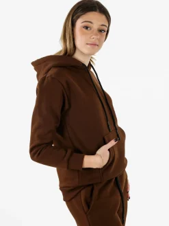 Raggi Lunari Felpa pesante da donna con cappuccio - marrone