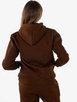 Raggi Lunari Felpa pesante da donna con cappuccio - marrone
