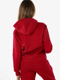Raggi Lunari Felpa pesante da donna con cappuccio - bordeaux