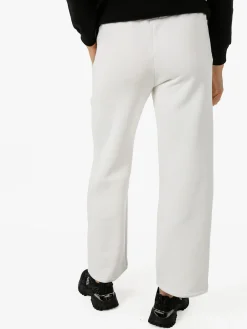 Raggi Lunari Pantaloni da donna in felpa a gamba larga con coulisse - bianco