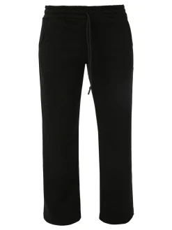 Raggi Lunari Pantaloni da donna in felpa a gamba larga con coulisse - nero