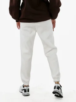 Raggi Lunari Pantaloni tuta da donna felpati con coulisse - bianco