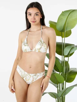 Rai7 Bikini donna con reggiseno imbottito a triangolo e slip - bianco