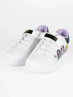 Rainbow Sneakers bambina in ecopelle con strappo
