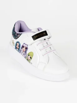 Rainbow Sneakers bambina in ecopelle con strappo