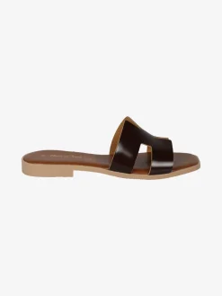Rebecca - Made In Italy Ciabatte basse da donna con fascia in pelle