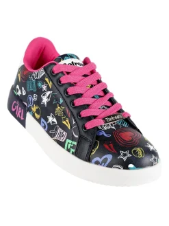 Refresh Sneakers basse donna in ecopelle con stampa disegni