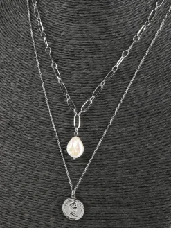 Rejena Collana donna in acciaio con perla