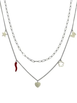 Rejena Collana donna in acciaio con ciondolo