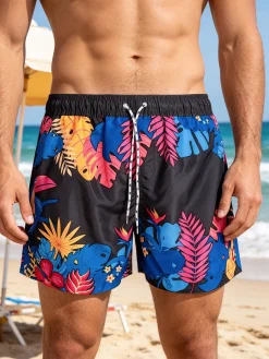 Renato Balestra Boxer da mare uomo con fantasia floreale