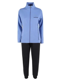 Renato Balestra Completo tuta donna 2 pezzi con felpa e pantaloni - azzurro
