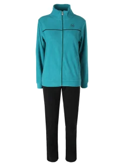 Renato Balestra Completo tuta da donna 2 pezzi in pile con zip - lilla