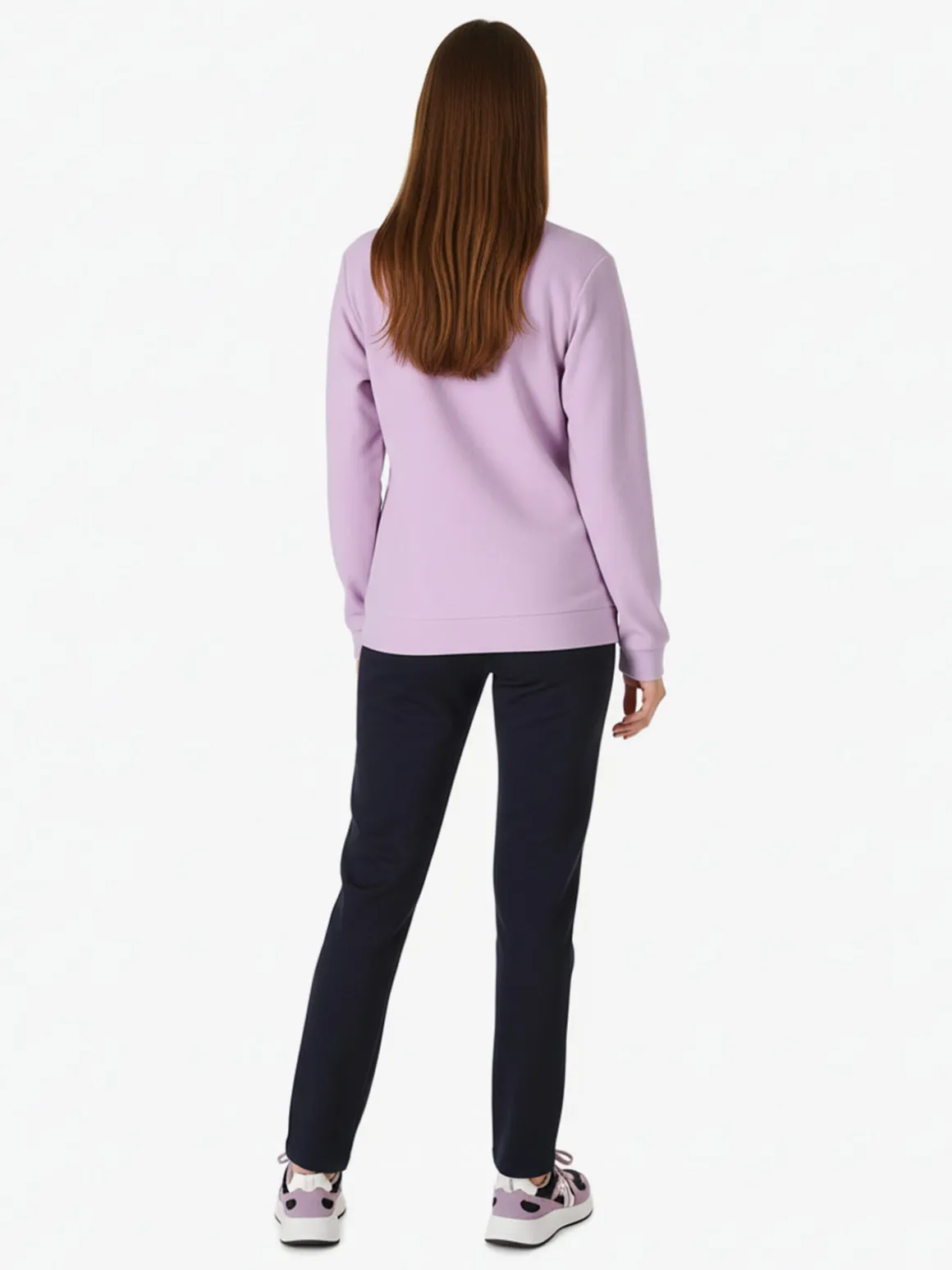 Renato Balestra Completo tuta da donna 2 pezzi in pile con zip - lilla