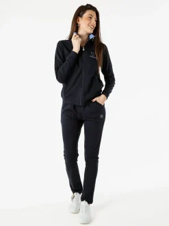 Renato Balestra Completo tuta 2 pezzi full zip in cotone - blu scuro