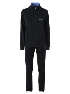Renato Balestra Completo tuta 2 pezzi full zip in cotone - blu scuro