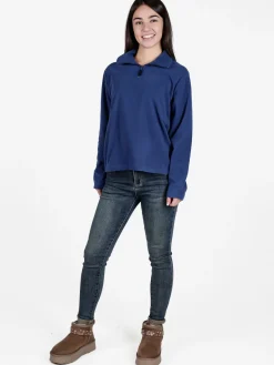 Renato Balestra Felpa donna in pile a mezza zip