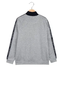 Renato Balestra Felpa pesante da ragazzo full zip con strisce sulle maniche
