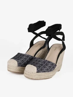 Renato Balestra Sandali donna con zeppa in corda