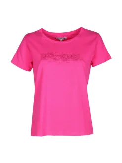 Renato Balestra T-shirt donna in cotone bielastico con logo