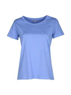 Renato Balestra T-shirt donna in cotone bielastico con glitter