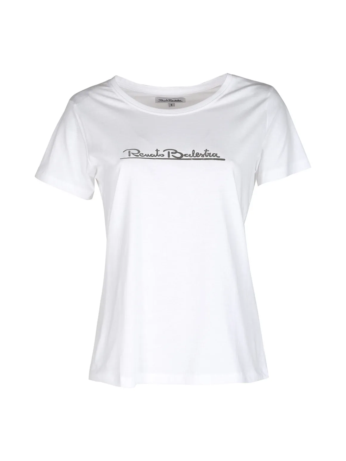 Renato Balestra T-shirt donna in cotone bielastico con logo