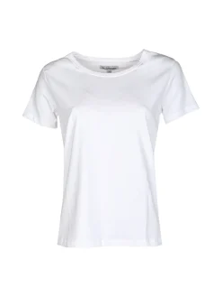 Renato Balestra T-shirt donna in cotone bielastico con glitter