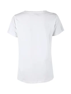 Renato Balestra T-shirt donna in cotone bielastico con glitter
